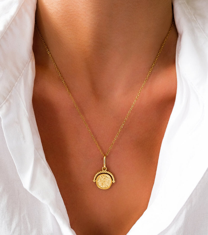Fine Chain Necklace Adjustable 43cm/17' in 18ct Rose Gold Vermeil