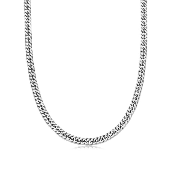 1.75mm Curb Chain Necklace | Recycled Sterling Silver – Lackadazee