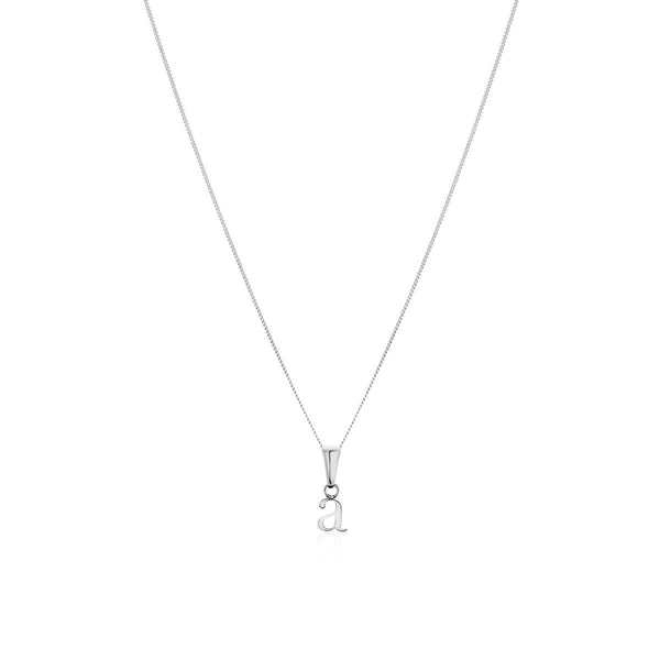 Lowercase Monogram on Belcher Chain Necklace in Rose Gold - FAB Accessories  Inc.