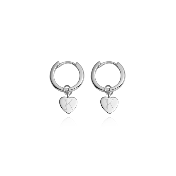 Large Heart Hoop Earrings, Silver Threader Earrings, Heart Hoop Earrings,  Pull Through Earrings, Silver Heart Earrings - Etsy UK | Silver heart  earrings, Heart hoop earrings, Heart earrings