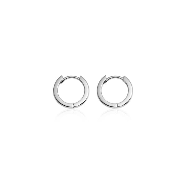 14 x 2mm 925 sterling silver hoop earrings – Sharon SaintDon Silver and  Gold Handmade Jewelry