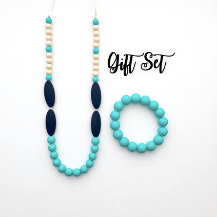 teething necklace and bracelet