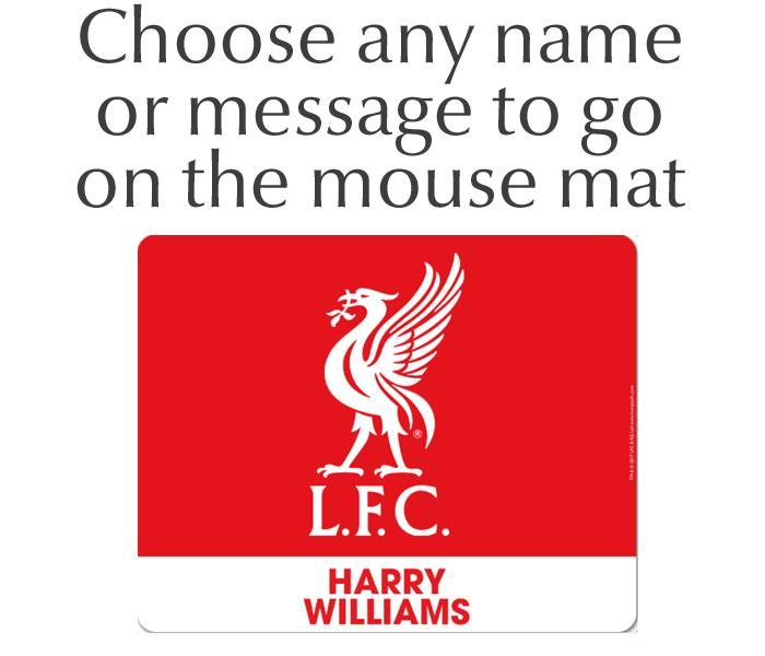 Liverpool Fc Mouse Mat Personalised Lfc Football Fan Gift