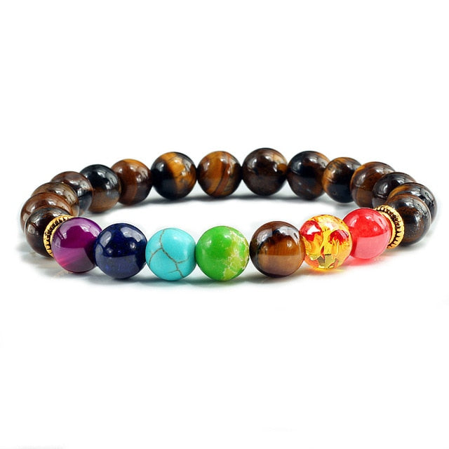 Bracelet 7 Chakra Combo Bonheur Tibetain