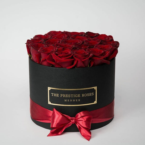 Comprar Caja Grande de Rosas Preservadas San Valentín - The Prestige Roses  - Floristeria Lujo de Caja de Rosas Madrid