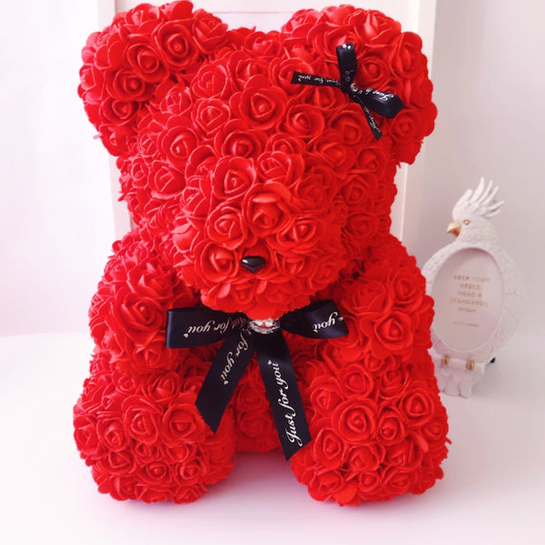 Comprar Oso de Rosas Online | Colección Rose Bear | The Prestige Roses -  Floristeria Lujo de Caja de Rosas Madrid