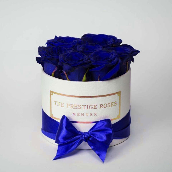 Comprar Rosas Azules en Floristeria Lujo Madrid - Floristeria Lujo de Caja  de Rosas Madrid