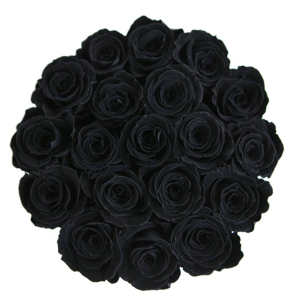 comprar Rosas Negras Preservadas con Envío a madrid y Nacional. -  Floristeria Lujo de Caja de Rosas Madrid
