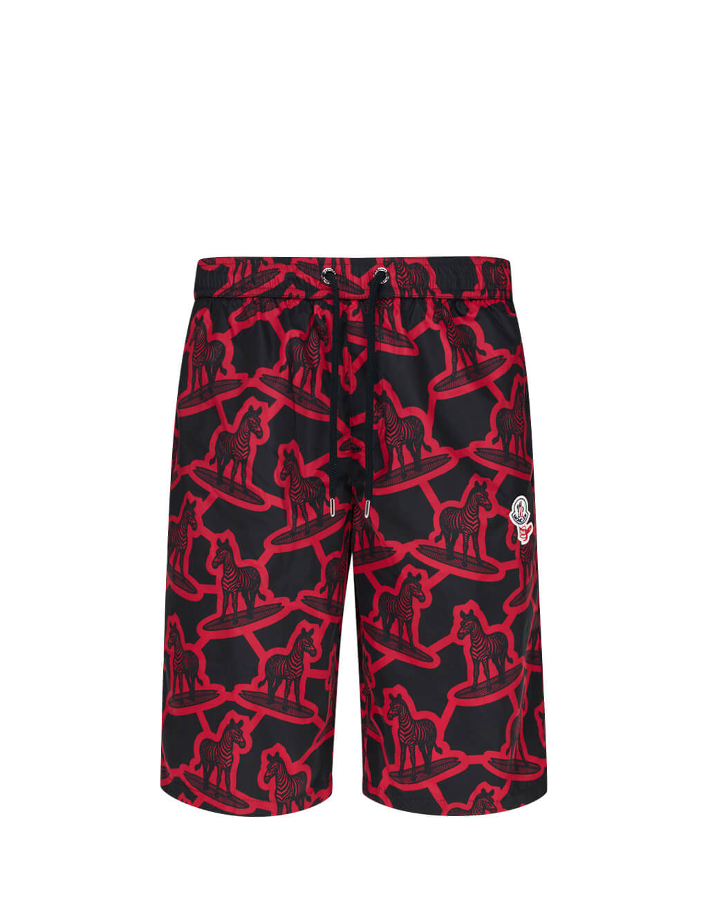 moncler red swim shorts