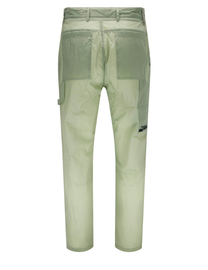 Men's 5 Moncler Craig Green Crinkled Nylon Trousers in Light Green - 09H2A00003539UT810