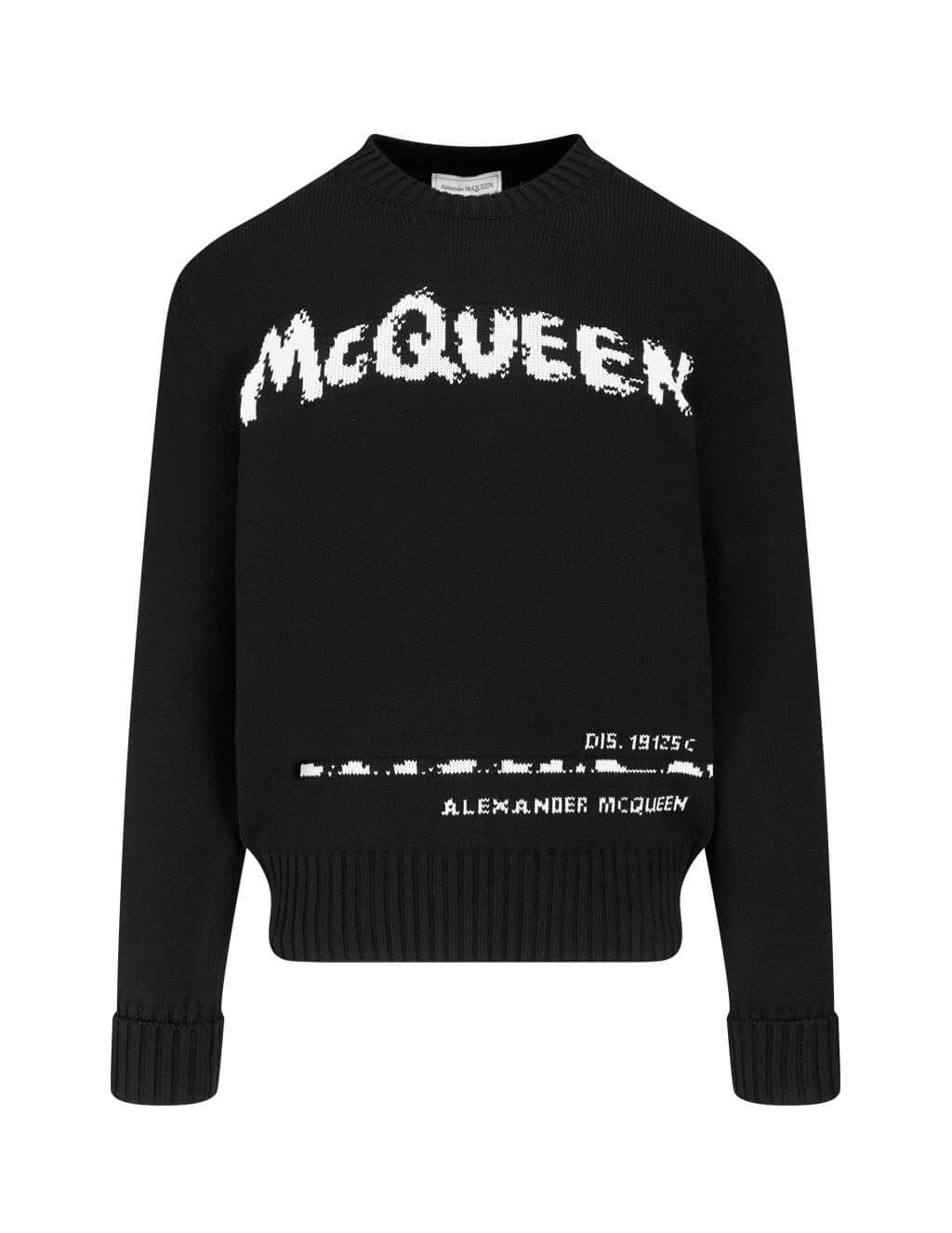 black alexander mcqueen jumper