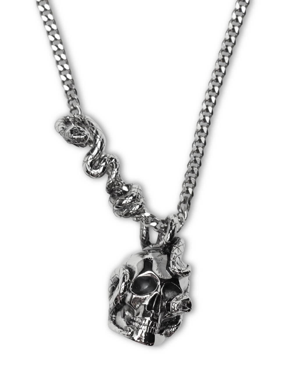 alexander mcqueen skull necklace mens