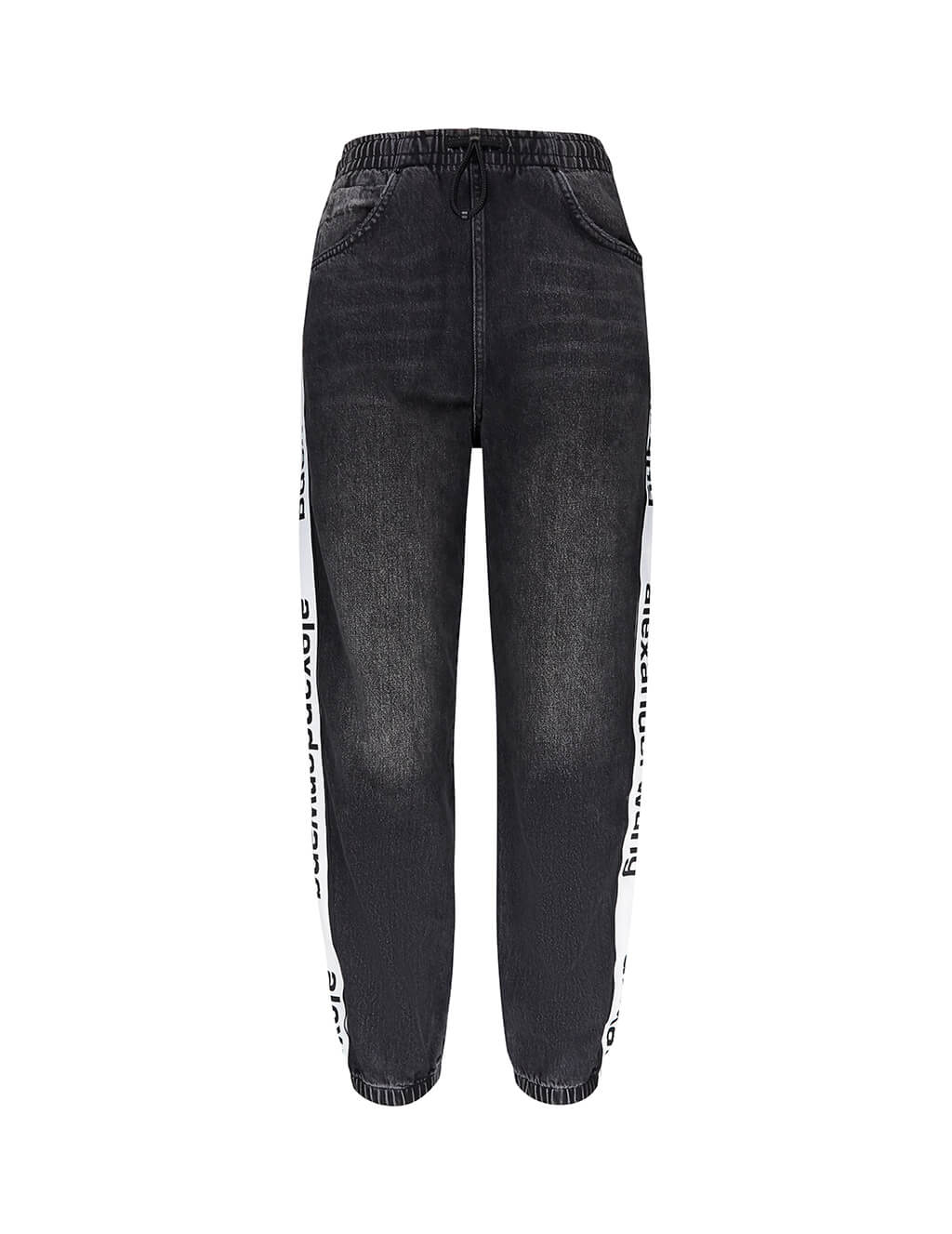 alexander wang logo track pants