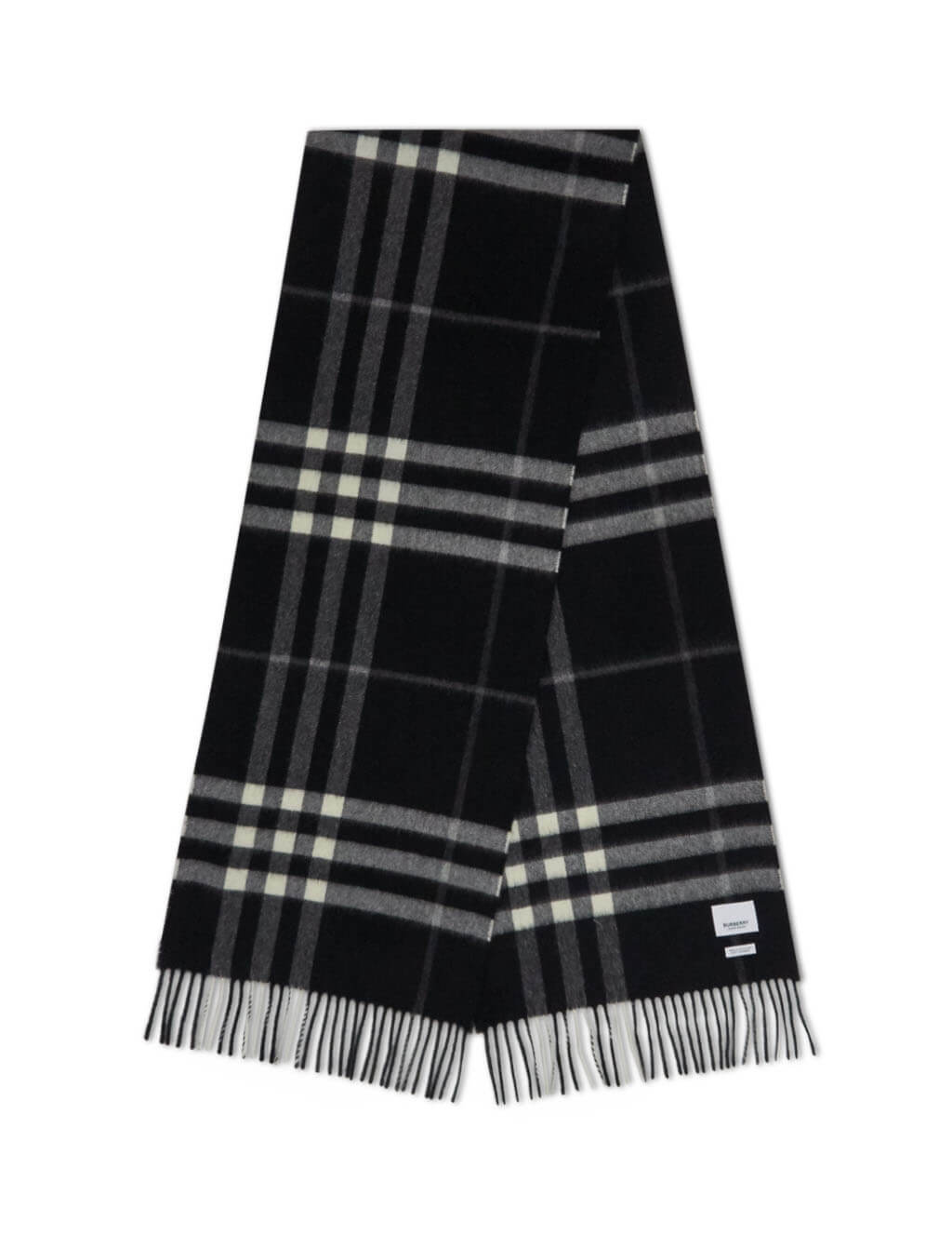 burberry cashmere scarf black