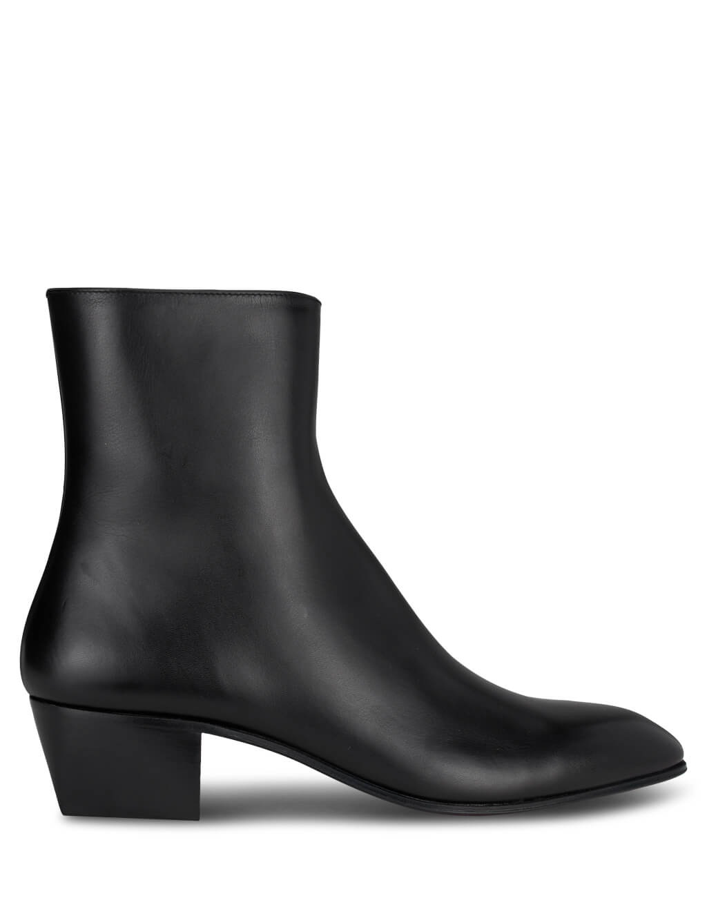 christian louboutin black leather boots