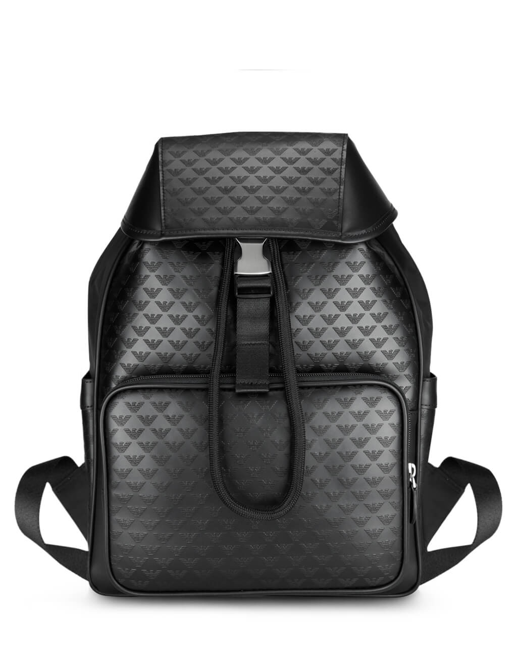 armani leather backpack mens