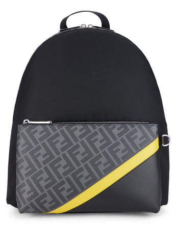 fendi black nylon backpack