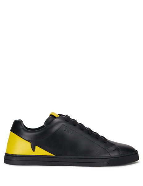 Fendi Men's Black Bag Bug Eyes Sneakers 