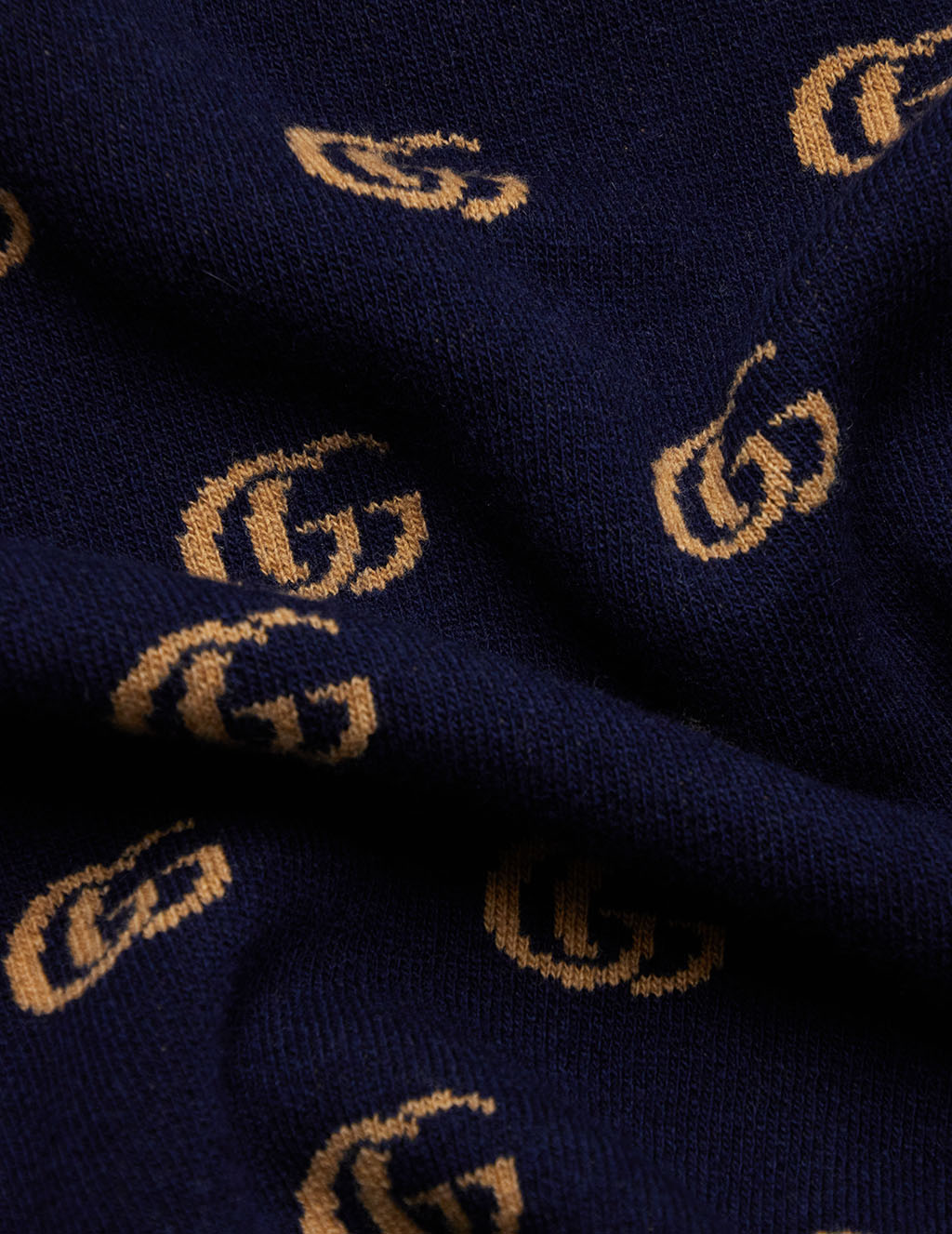 Gucci Men S Blue Double G Jacquard V Neck Jumper Giuliofashion Com Giulio Fashion