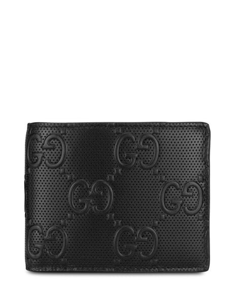Gucci Men's Black GG Embossed Wallet 