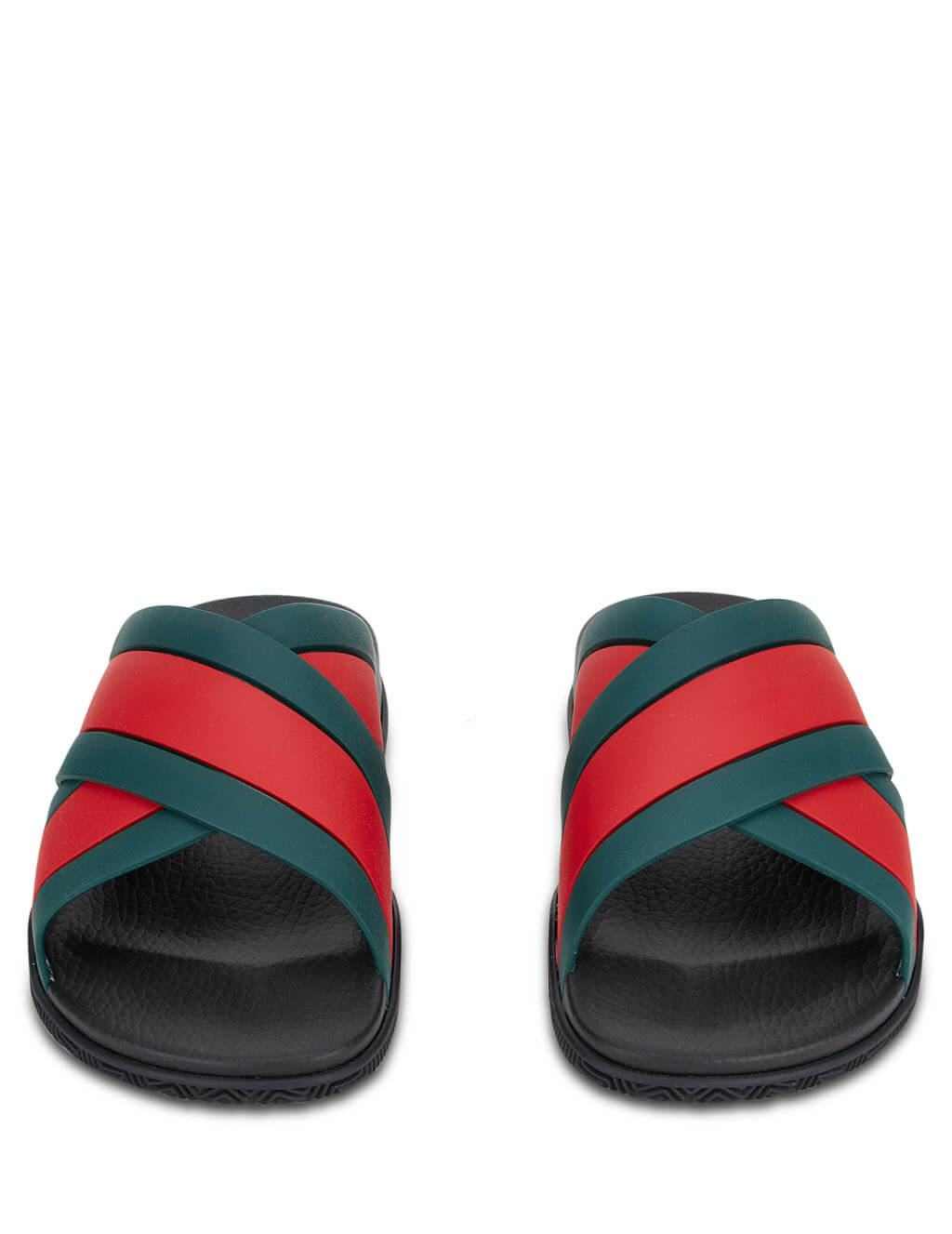 gucci slides black green and red