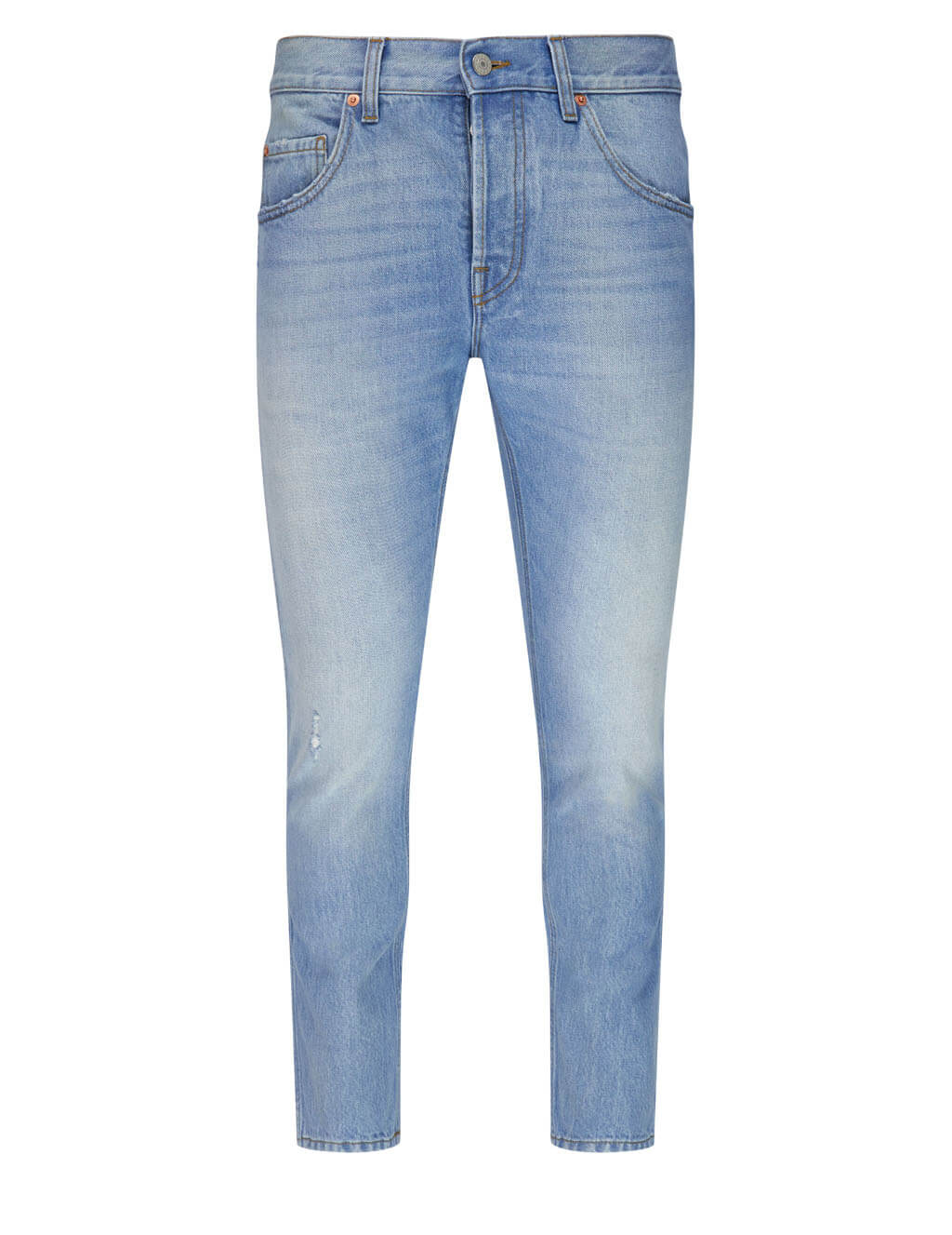 Tapered Eco Bleached Denim Jeans Luxury for men women