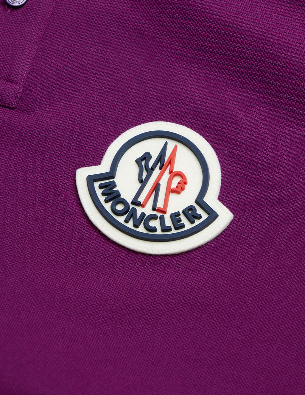 purple moncler polo