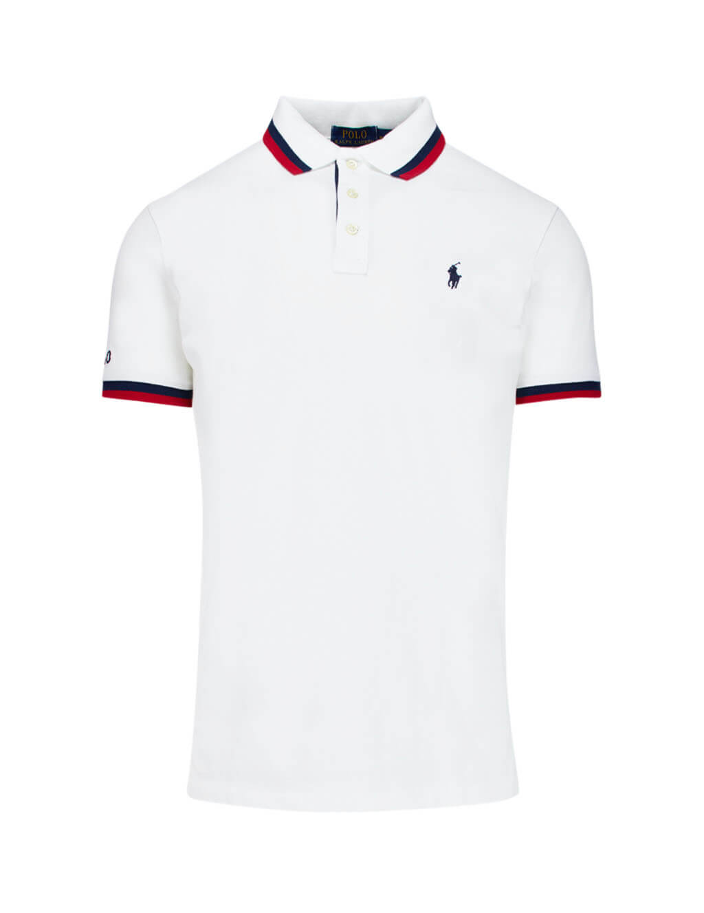 white slim fit ralph lauren polo