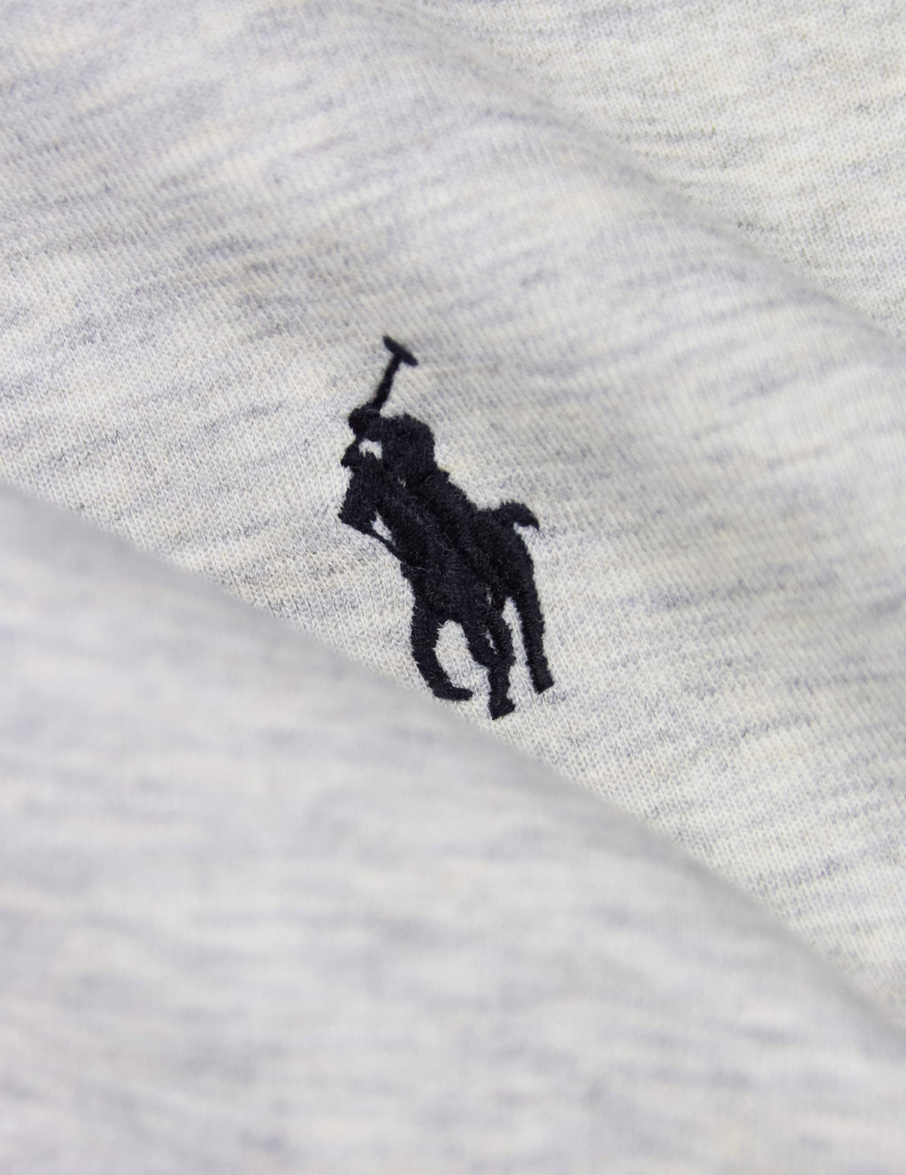 black polo hoodie with white horse