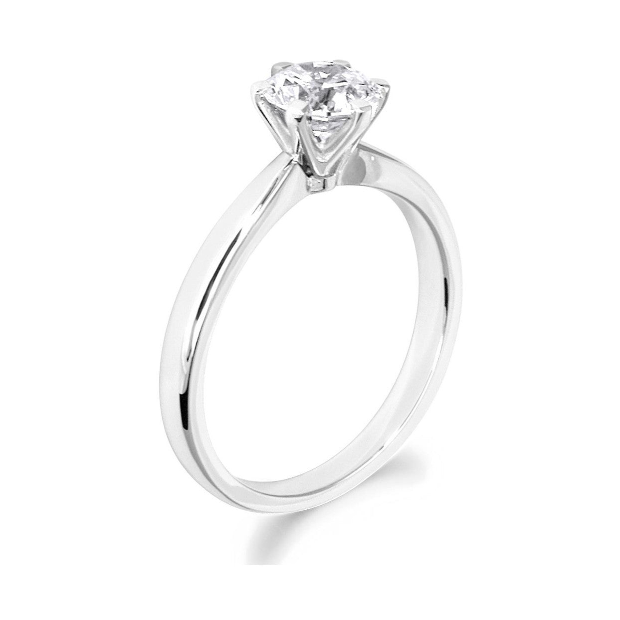 6 Claw Classic Round Diamond Solitiare - Hathaway Styles Ltd