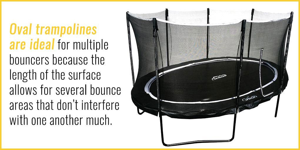 benefits of buying an oval trampoline