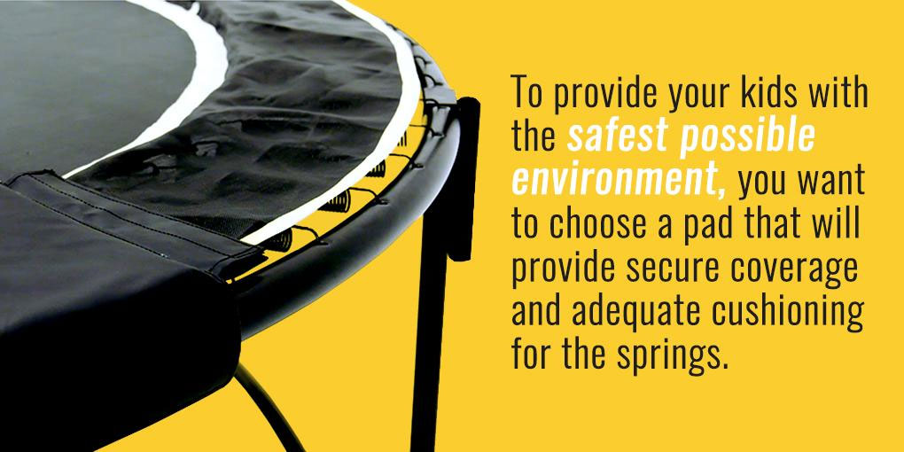 how to secure a trampoline so that it is safe for kids