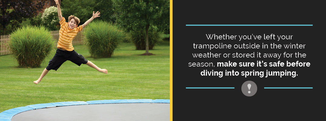 how to maintain a trampoline in the spring