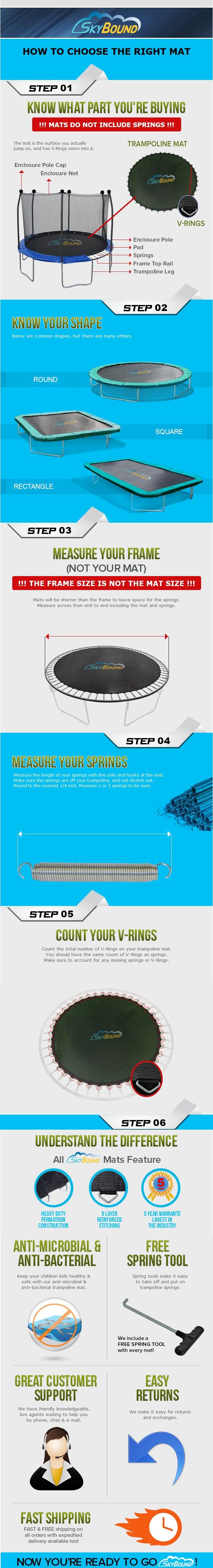 How To Measure A Trampoline Mat and Frame