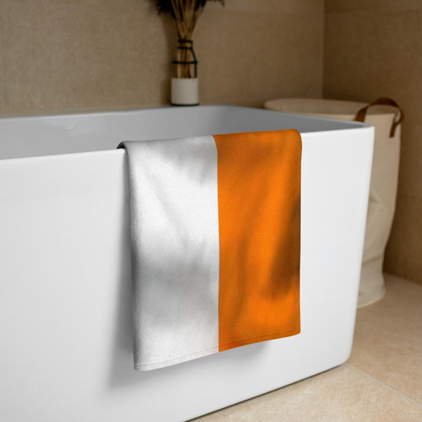 Distressed American Irish Flag Beach Towel