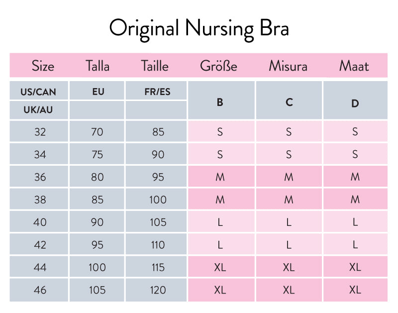 eu us bra size chart