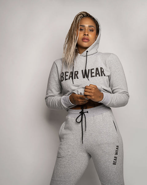 Grey Tracksuit Hoodie, Designer Tracksuit, Sportswear, Gym Wear. – Bear ...