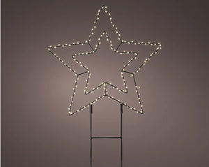 LED Lighted Star Garden Stake - Cattail Cottage - LED Stake Lights
