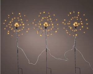 LED Lighted Starburst Garden Stakes - Cattail Cottage - LED Stake Lights