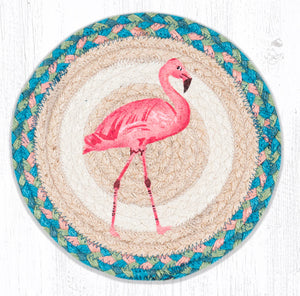 10” Jute Flamingo Trivet - Cattail Cottage - Pioneer Woman Trivet