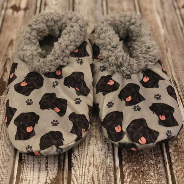 black pug slippers
