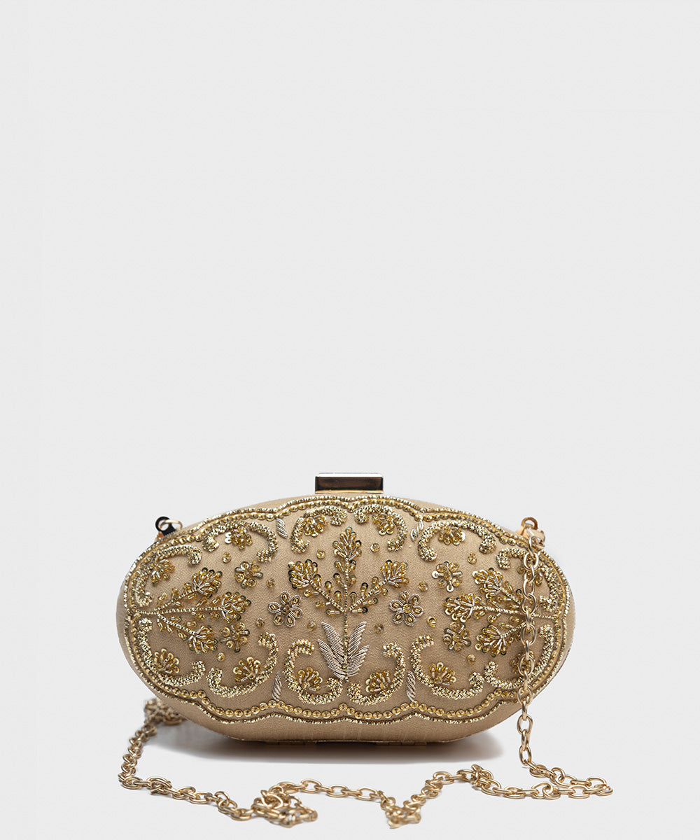 Embroidered clutches