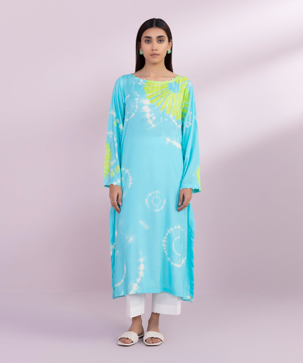 Tie & dye kurta designs for women