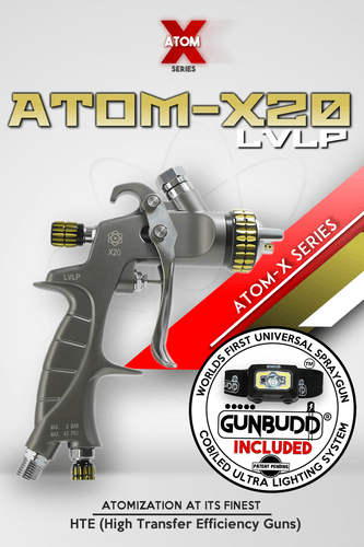 ATOM X88 INFINITY LVLP Professional Spray Gun 1.3 and 1.4 TIP Combo - –