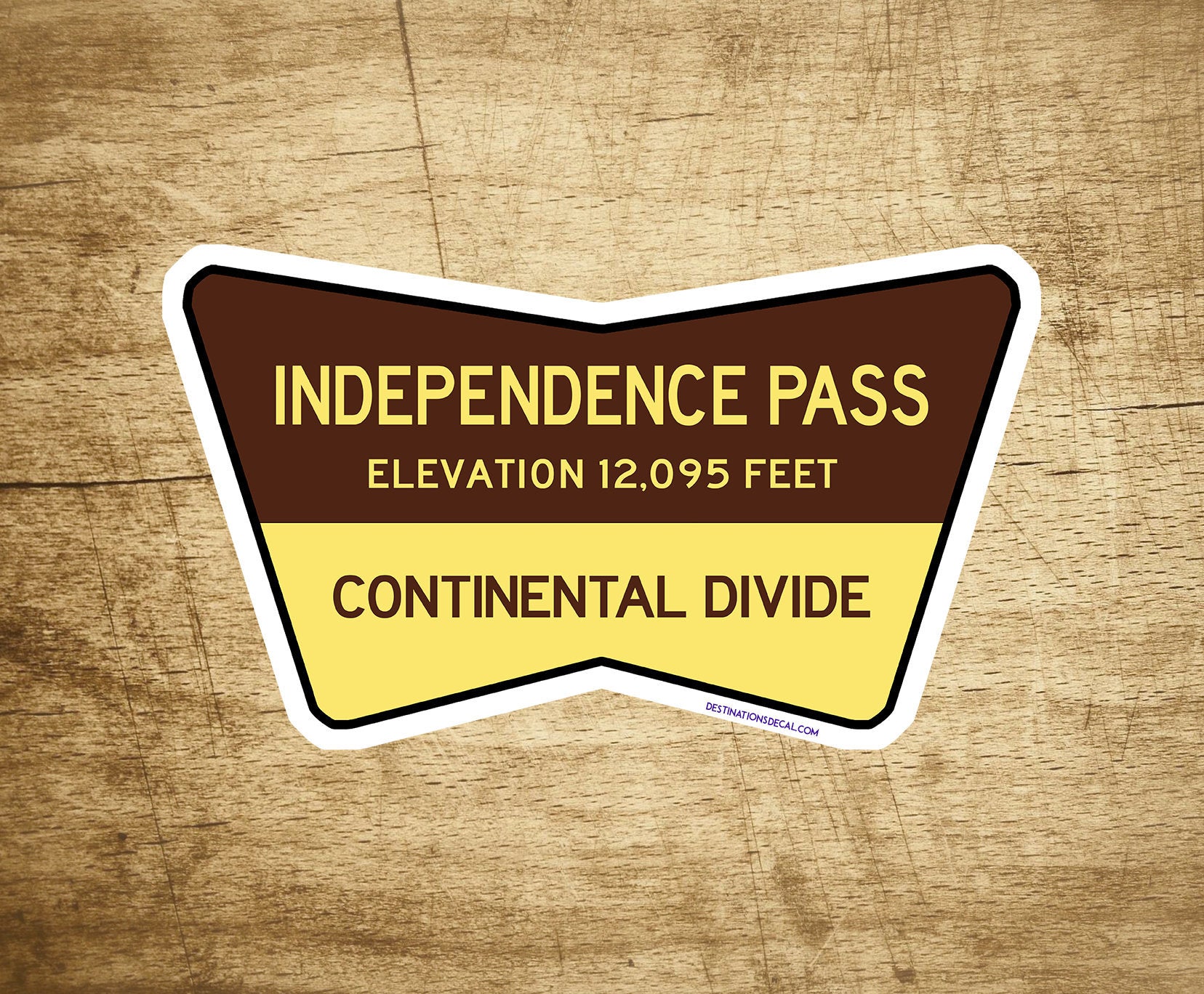 Independence Pass Colorado Decal Sticker Continental Divide Rocky Mountains 4" & 2"