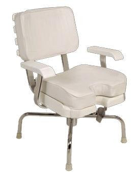Pompanette Aluminum Boat Fighting Chair With Armrests And Quad