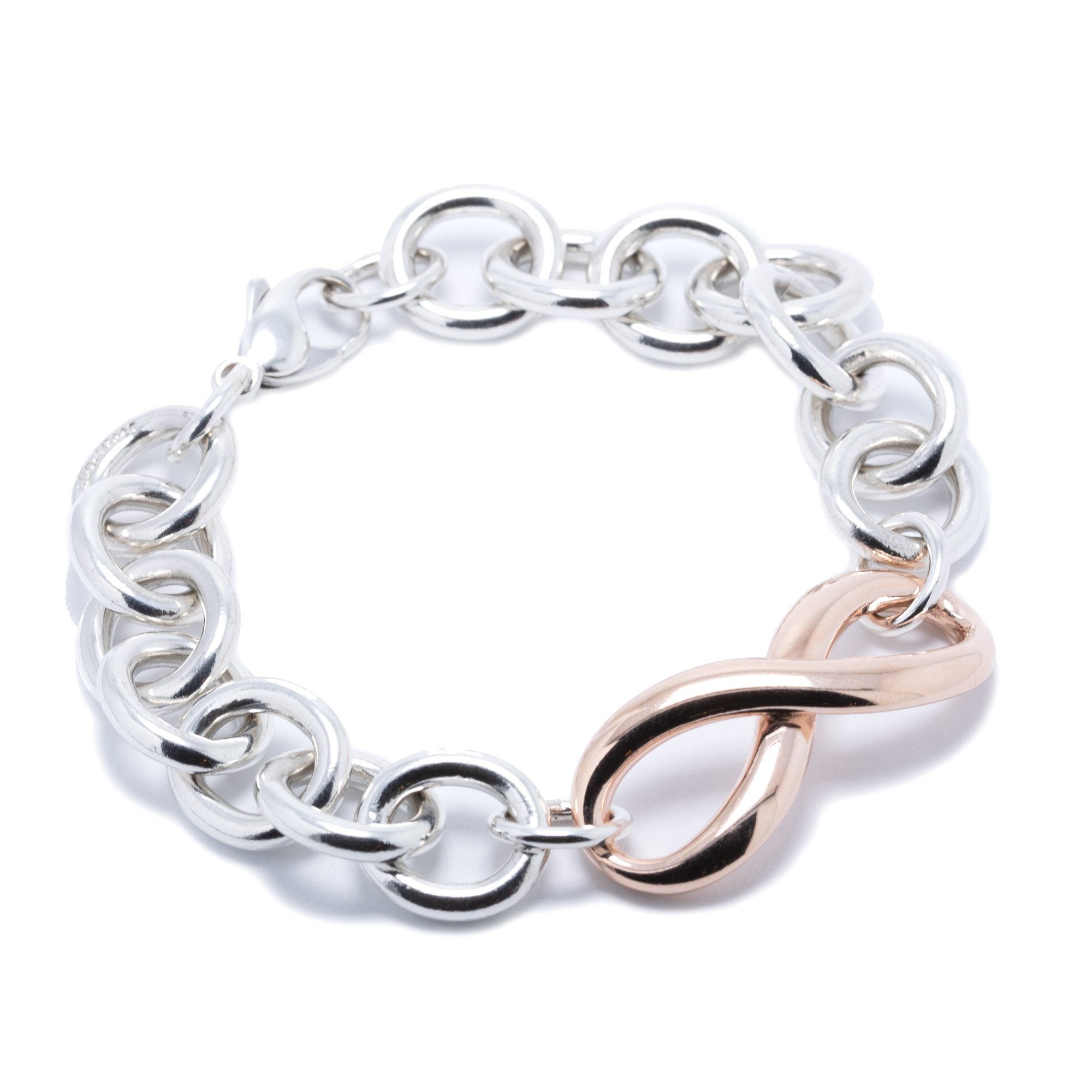 Tiffany & Co. Two-Tone Infinity Link Bracelet– Oliver Jewellery