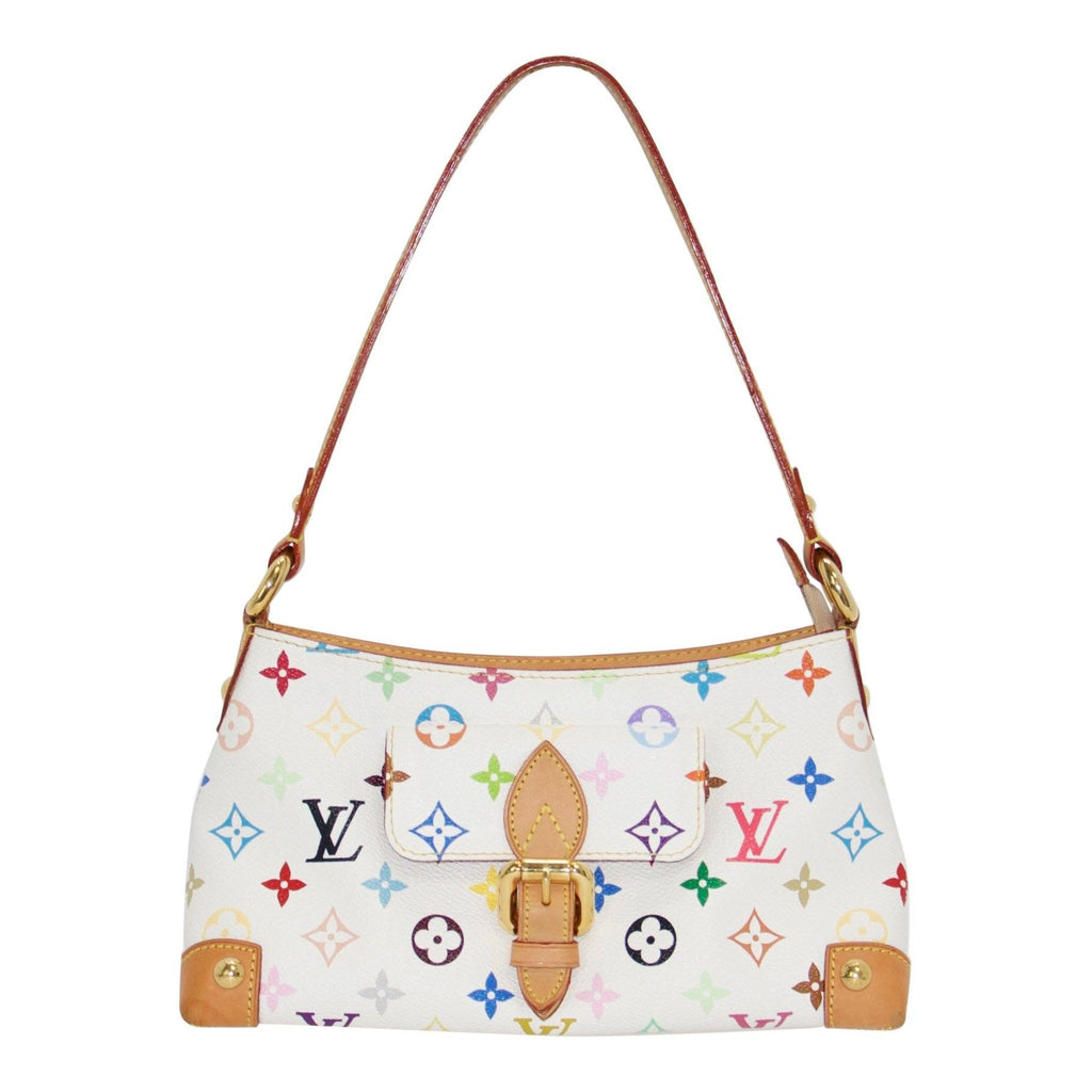 Louis Vuitton Eliza White Canvas Shoulder Bag (Pre-Owned)