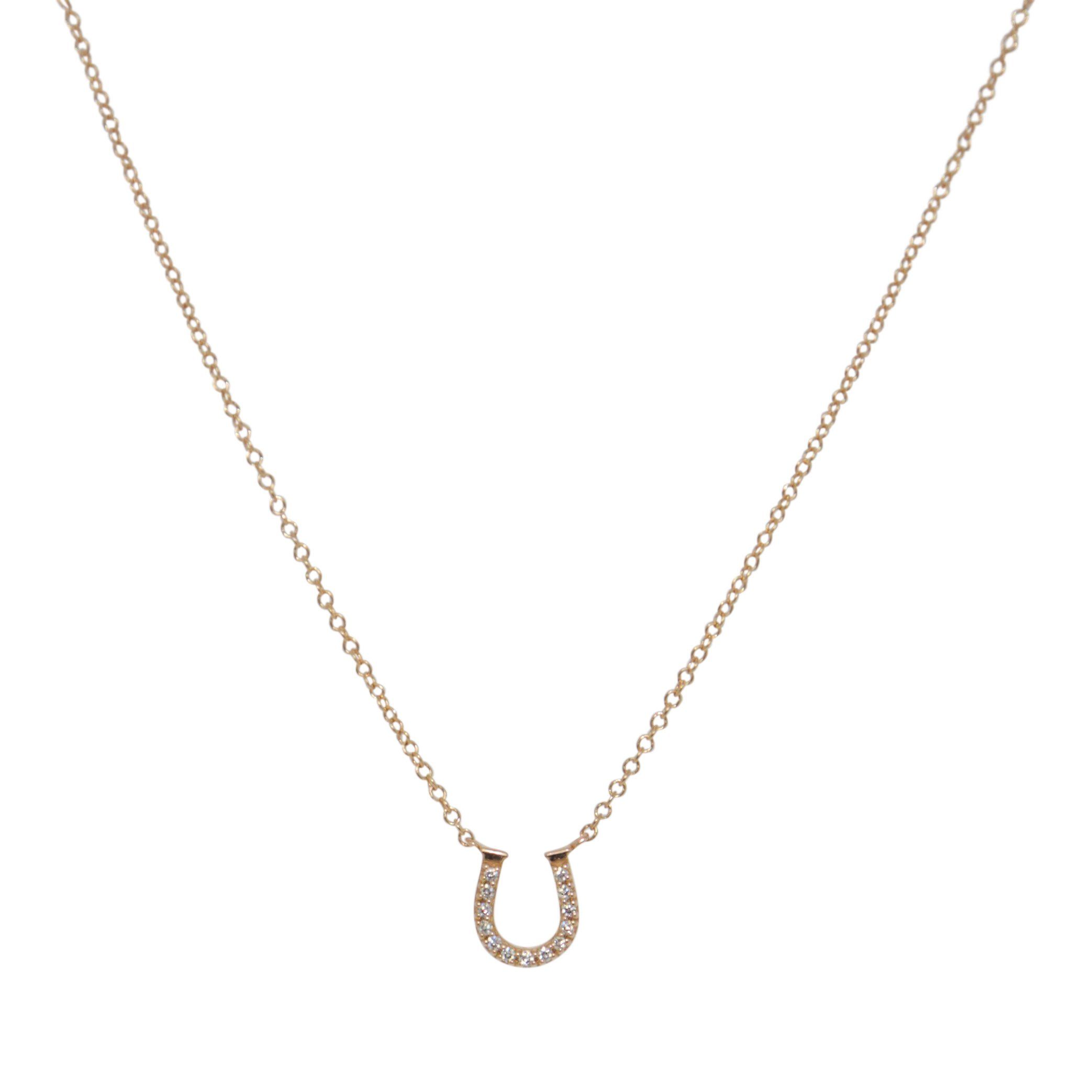 Tiffany & Co. Mini Horseshoe Pendant Necklace with Diamonds– Oliver ...