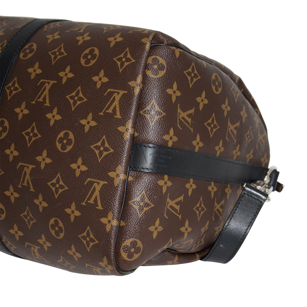 Buy Brand New & Pre-Owned Louis Vuitton Keepall 45 Bandouliere Monogram  Macassar Canvas Bag Online